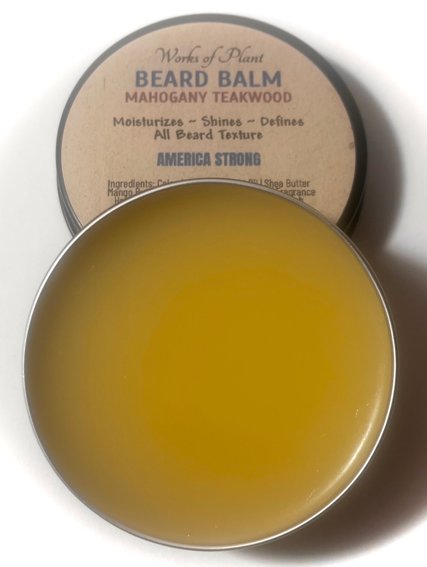 Works of Plant Beard Balm - Mahogany Teakwood 2 oz. $7.50 Black Friday Special