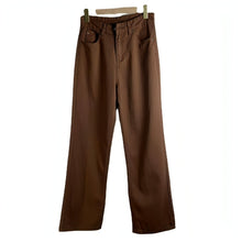 Load image into Gallery viewer, Brown Jeans Retro American Solid Color Looks Thin