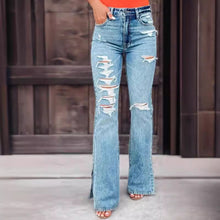 Load image into Gallery viewer, 25 Edition – High Waist Ripped Split Stretch Jeans for Women