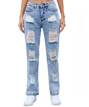Load image into Gallery viewer, DenimDare™ – Washed Ripped Slim Jeans