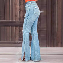 Load image into Gallery viewer, 25 Edition – High Waist Ripped Split Stretch Jeans for Women