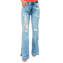 Load image into Gallery viewer, 25 Edition – High Waist Ripped Split Stretch Jeans for Women