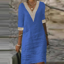 Load image into Gallery viewer, Elegant Cotton Linen Dress