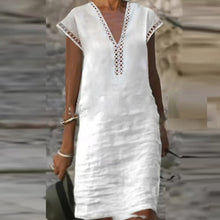 Load image into Gallery viewer, Elegant Cotton Linen Dress