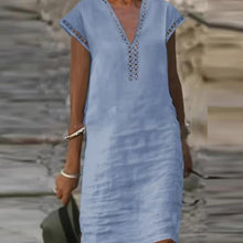 Load image into Gallery viewer, Elegant Cotton Linen Dress