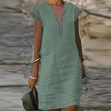 Load image into Gallery viewer, Elegant Cotton Linen Dress