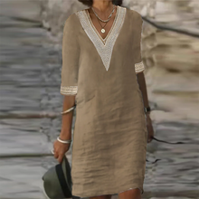 Load image into Gallery viewer, Elegant Cotton Linen Dress