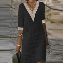 Load image into Gallery viewer, Elegant Cotton Linen Dress