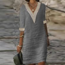 Load image into Gallery viewer, Elegant Cotton Linen Dress