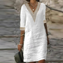 Load image into Gallery viewer, Elegant Cotton Linen Dress