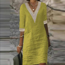 Load image into Gallery viewer, Elegant Cotton Linen Dress