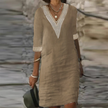 Load image into Gallery viewer, Elegant Cotton Linen Dress