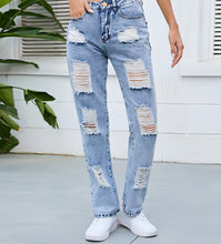Load image into Gallery viewer, DenimDare™ – Washed Ripped Slim Jeans