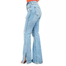 Load image into Gallery viewer, 25 Edition – High Waist Ripped Split Stretch Jeans for Women