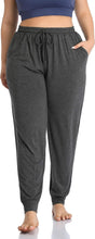 Load image into Gallery viewer, Women'S plus Size Casual Lounge Yoga Pants Comfy Relaxed Joggers Pants Drawstring with Pockets