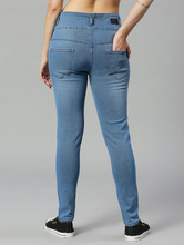 Load image into Gallery viewer, Women's Cotton  High Rise Denim Jeans(Size34)(Colorblue)