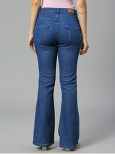 Load image into Gallery viewer, Women High Rise Denim Jeans(Size32)(Colorblue)